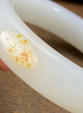 保真正品新疆和田玉籽料羊脂白玉手镯55圈口油性好腕间风情