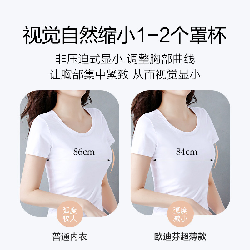 欧迪芬性感蕾丝薄款大胸显小文胸 欧迪芬内衣文胸