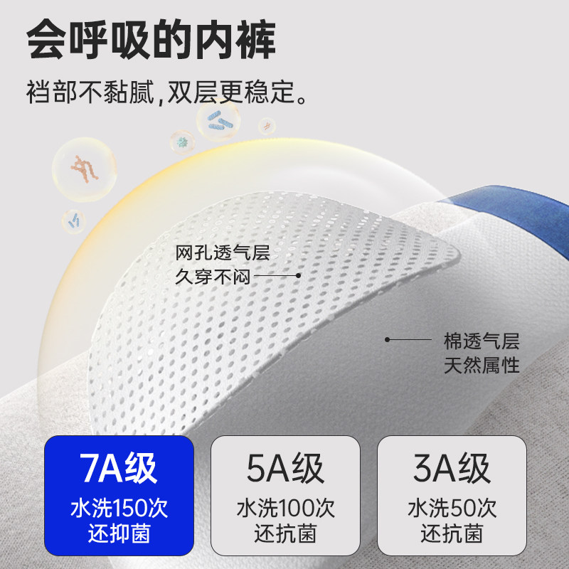 顶瓜瓜男士内裤纯棉透气抗菌大码平角裤男生四角短裤内裤男