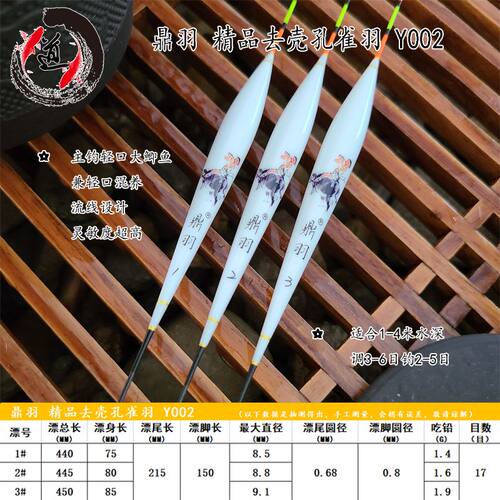 【天道竞技】 鼎羽系列灵敏度高孔雀羽浮漂  天道竞技精工坊 - 图0