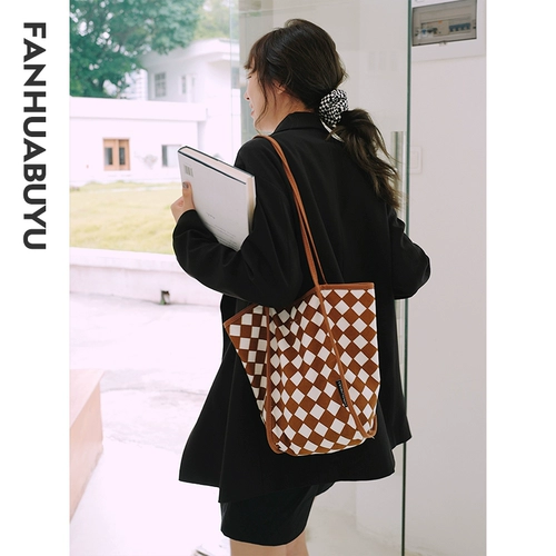 Шахматы, универсальная сумка на одно плечо, портативный тканевый мешок для школьников