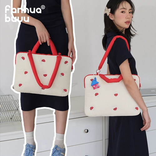 梵花不语 Ноутбук, милая высококачественная сумка через плечо, планшетная сумка на одно плечо, сумка-органайзер, с вышивкой, 15 дюймов, 16 дюймов