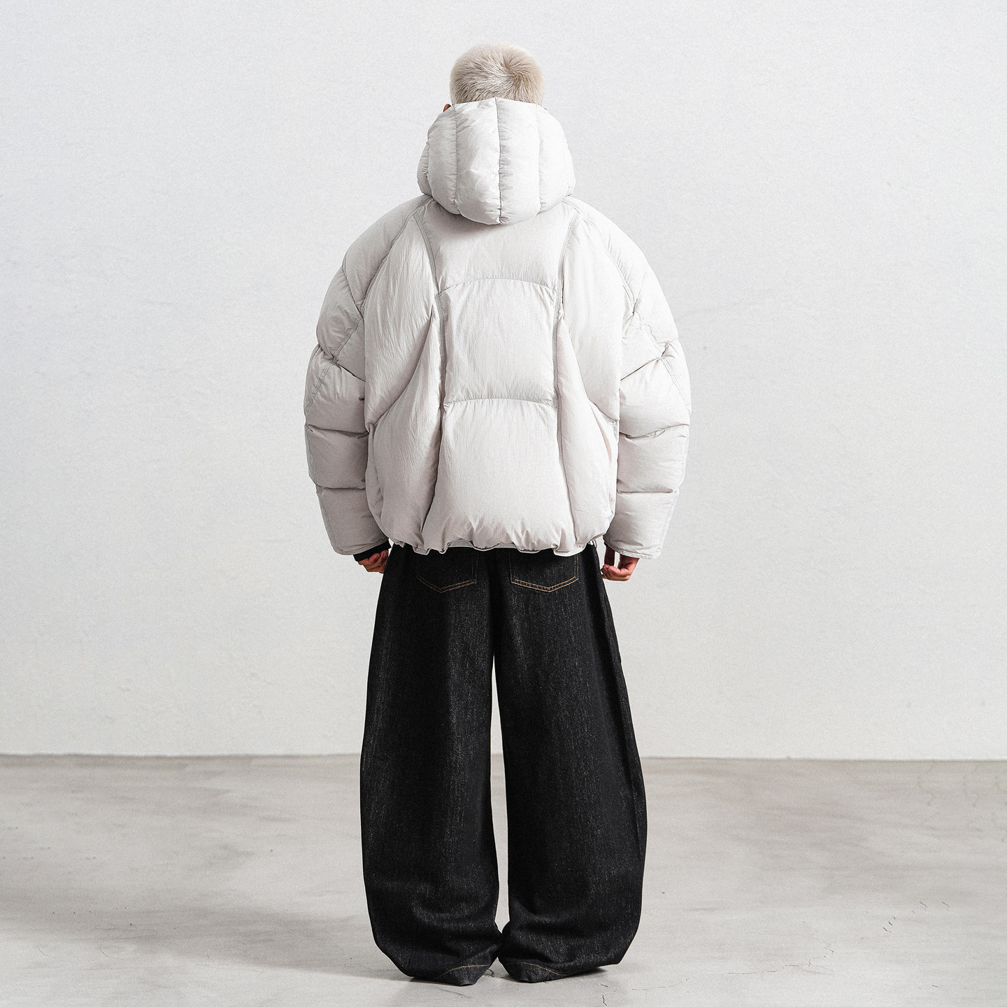 JUPSTUDIO龟背辑行连帽羽绒服男冬季厚款休闲风蓬松感面包服外套,淘宝优惠券,粉丝福利购,淘宝优惠卷