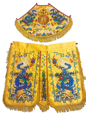 五营一套中坛跳袍定制莲花服饰