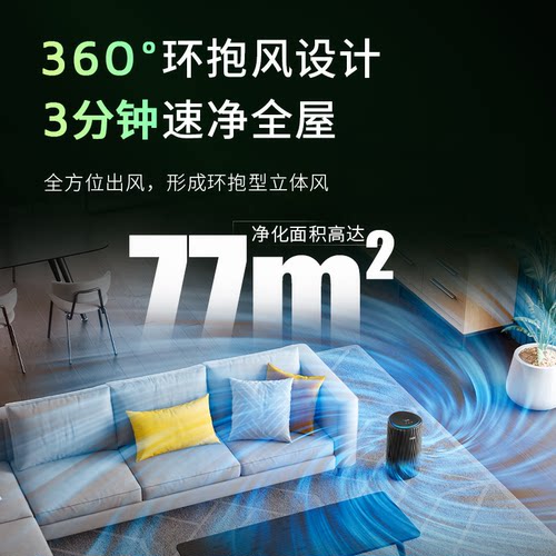飞利浦空气净化器家用宠物除甲醛二手烟吸猫毛除异味净化机AC4228 - 图2