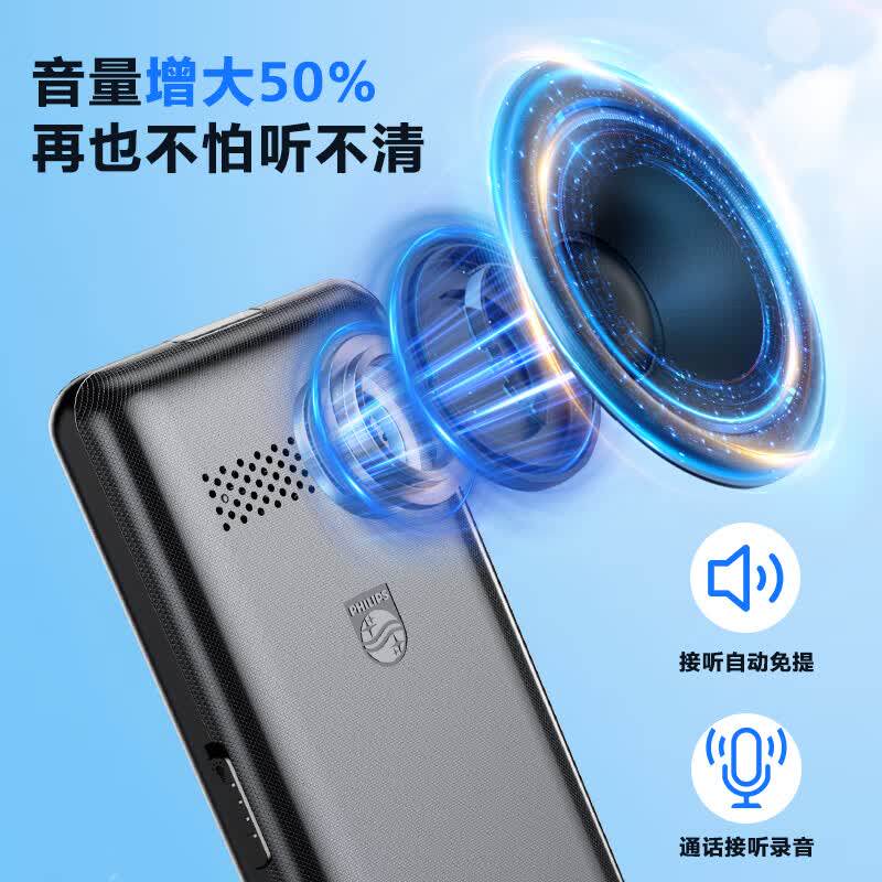 [官方旗舰店]飞利浦2025年新款老年手机4G全网通正品超长待机老人机大屏幕大字大声音男女电信版学生机