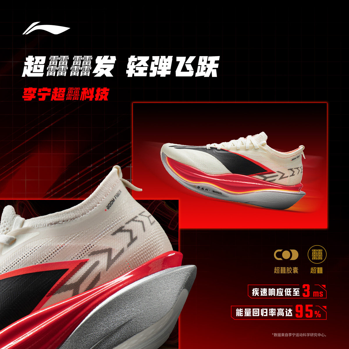 李宁飞电6ELITE|超䨻胶囊碳板竞速运动鞋