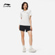 Li Ning women's printed T-shirt pure cotton short sleeves