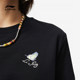 Li Ning women's printed T-shirt pure cotton short sleeves