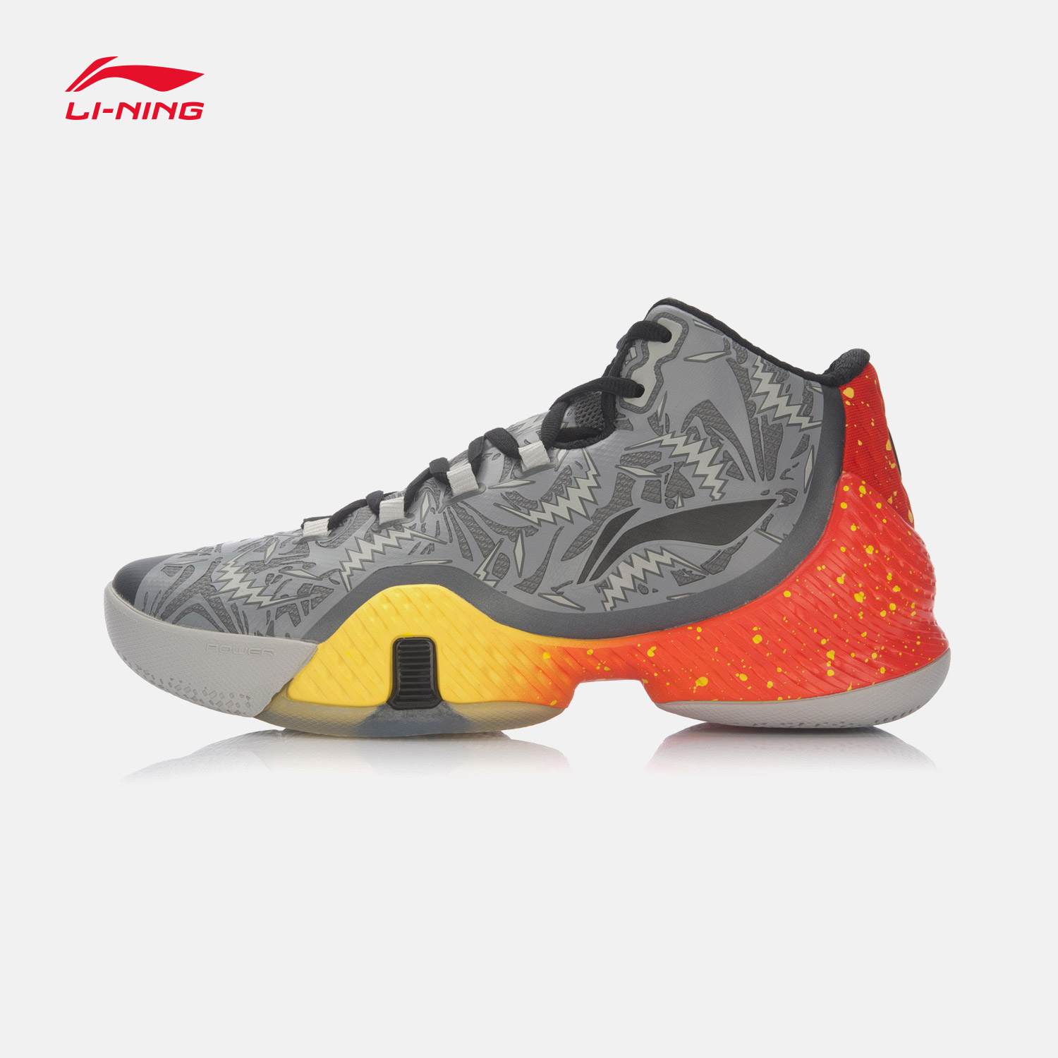 李宁篮球鞋男鞋空袭III 李宁云减震包裹战靴夜光