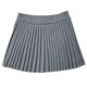 Ding Nini's homemade A-line white pleated skirt skirt