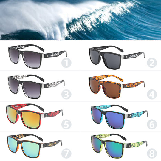 New color reflective lenses, sunglasses, motorcycle, beach surfing, outdoor sports eye protection sunglasses QS
