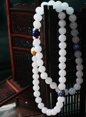 ▋一朵时光▋旷世和田白玉羊脂白玉手链项链『一片冰心初透』