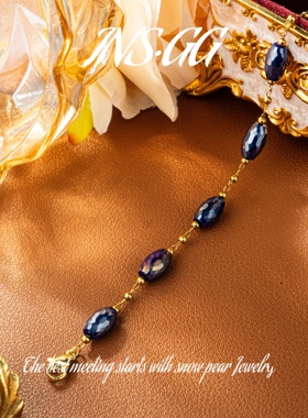 【INS · GG】2025小众新款手链高级感紫色钛钢百搭手链LXS400