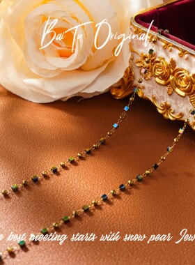 钛钢仿水晶项链 【柏荼】 钢·轻奢手工 WX0651项链·中长