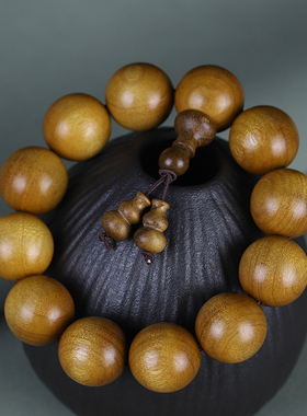 男女通用金丝楠木佛珠手串文玩