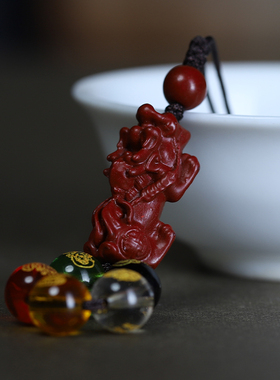 灵隐五路财神招财貔貅手机链挂件