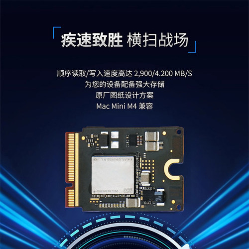 适用于Macmini M4 Mac扩容1TB 2TB硬盘直接替换MINI-SSD小板M4Pro - 图2