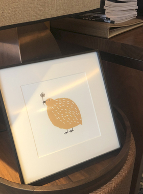 softbird黄色小众风装饰画挂画