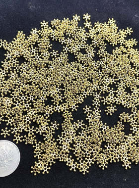 金银色隔片雪花片隔珠垫片合金