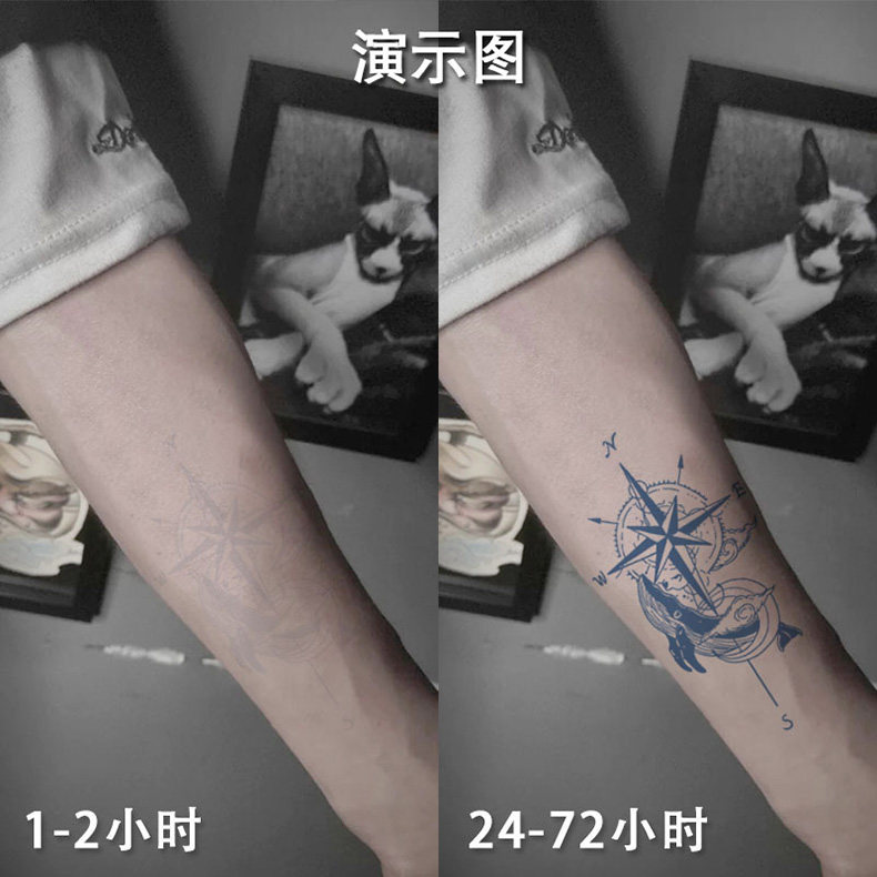 般若花臂草本纹身贴蛇图腾刺青 热品库 性价比省钱购