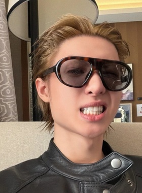 韩潮男Martin马丁同款墨镜复古黑色大框方显脸小痞帅风太阳眼镜女