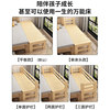 Solid wood splicing bed baby crib bedside bed