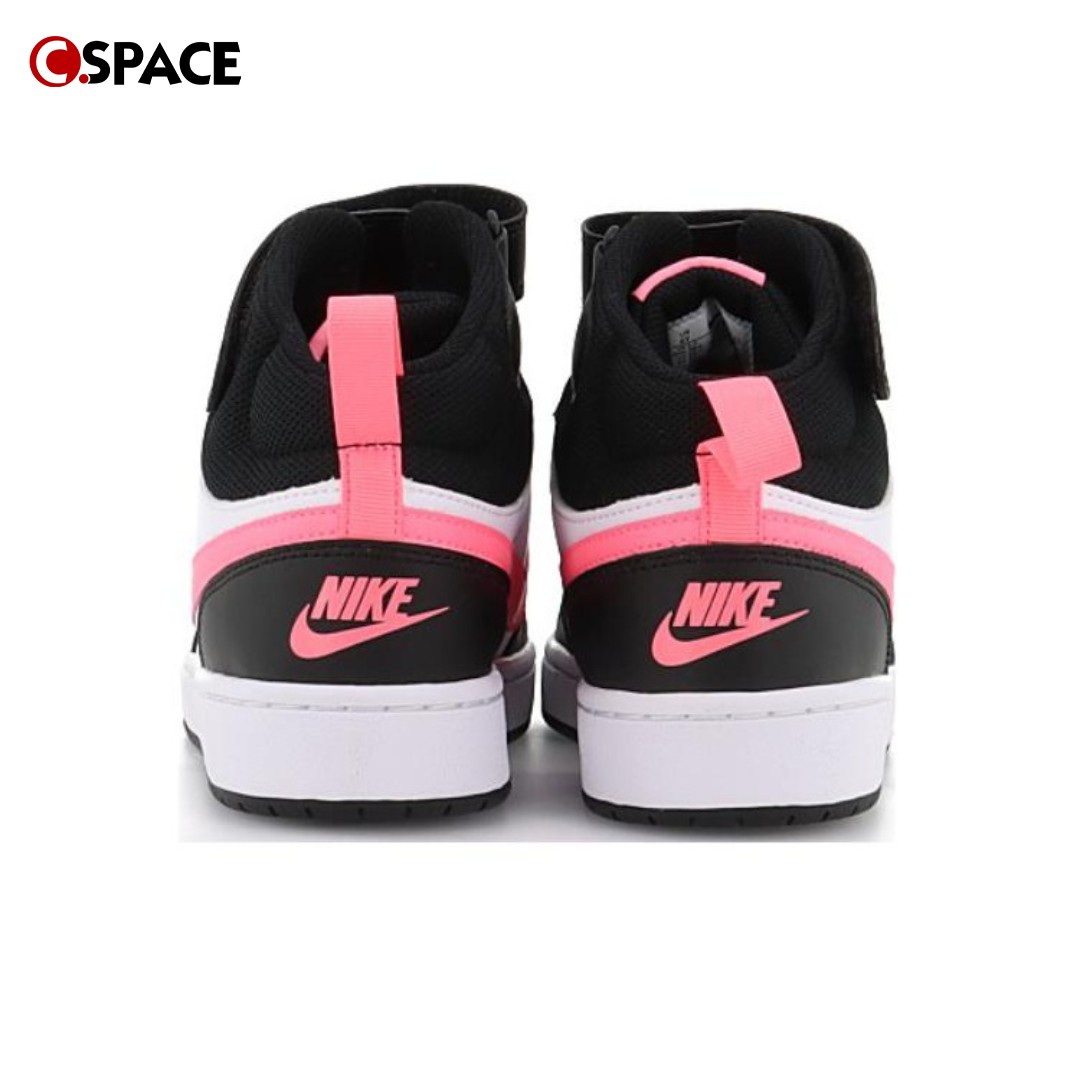 Cs Nike Court Borough Mid 2 黑粉白 休闲板鞋 CD7782-005 - 图0