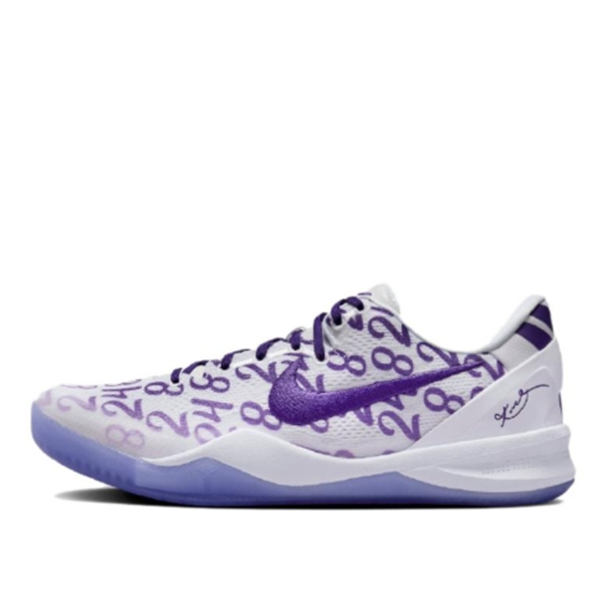 Cspace DP Nike Kobe 8 Proto 科比8白紫低帮篮球鞋 FQ3549-100 - 图3