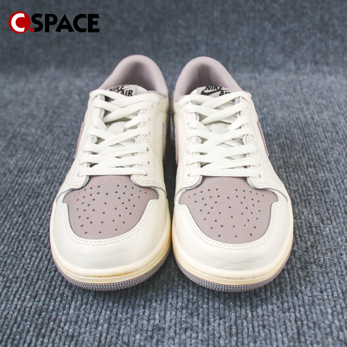 Cspace W Air Jordan 1 Low AJ1灰色 复古篮球鞋 CZ0790-101 - 图1