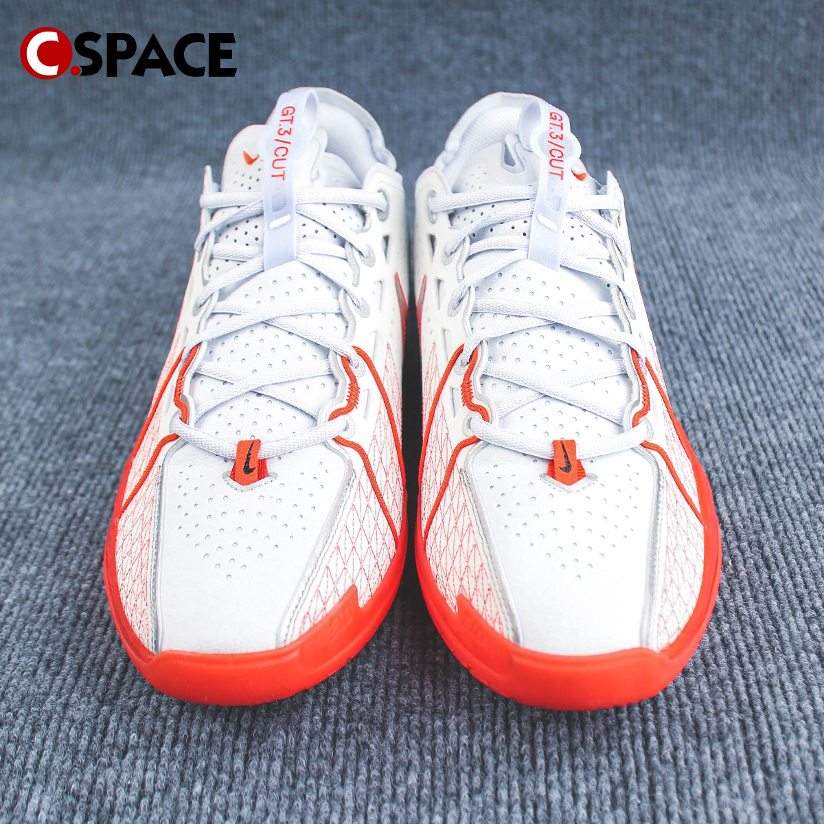 Cspace W Nike Air Zoom GT Cut 3 白红低帮篮球鞋 DV2918-101 - 图1