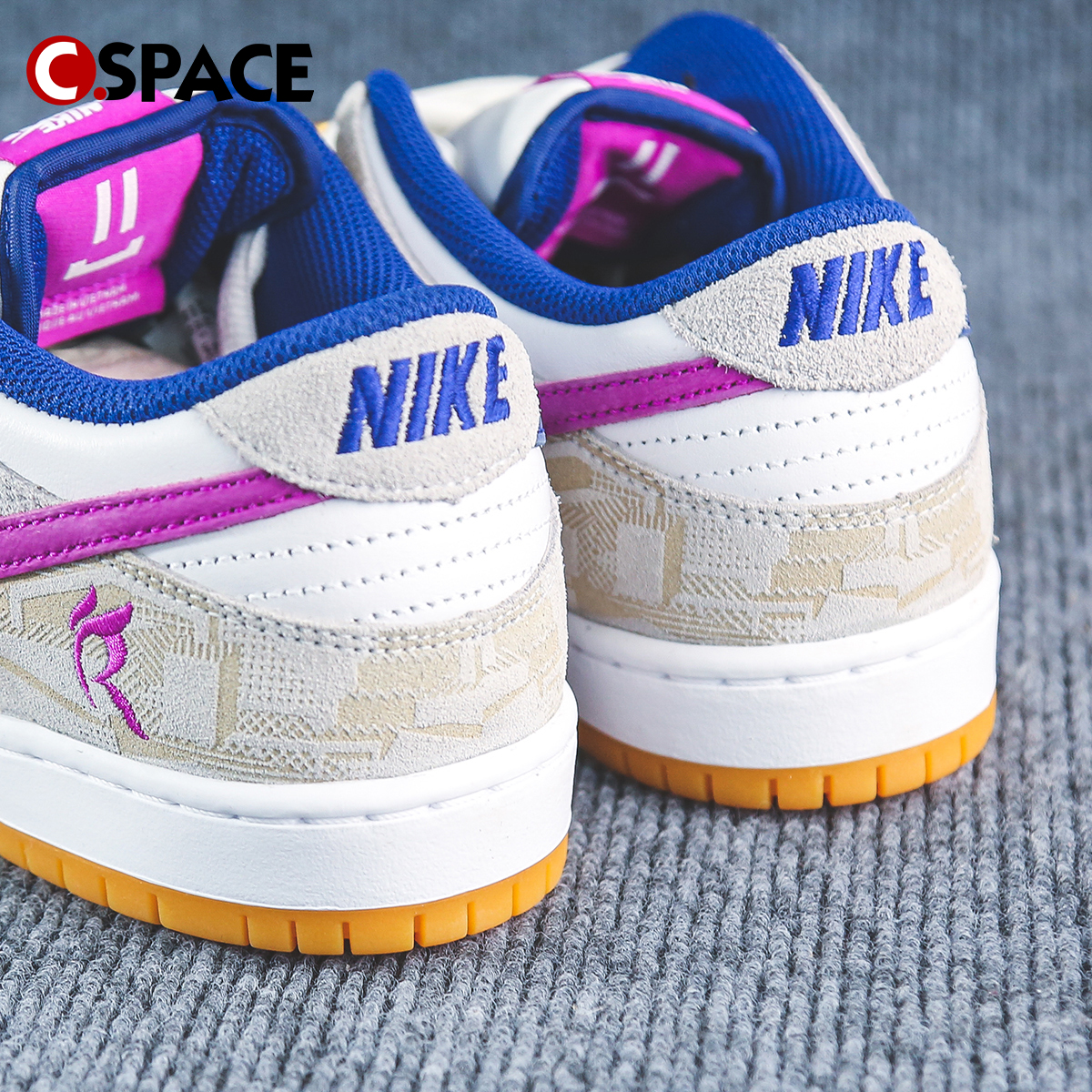 Cspace W Rayssa Leal x Nike Dunk SB Low 紫白色板鞋FZ5251-001 - 图2