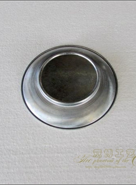 桌面欧式风格家居圆形装饰镀锌收纳果盘小型白铁皮盘子收纳托盘