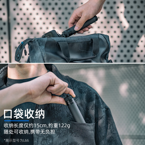 适用dji大疆gopro影石运动相机便携手持杆action5pro三脚架action6/4滑雪延长支架acepro2潜水自拍杆nano配件 - 图0