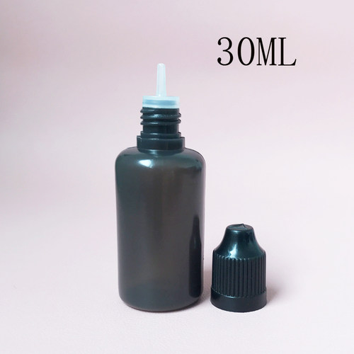 UV避光30ml包装瓶 黑色塑料瓶 LDPE软瓶  注油瓶 胶水瓶 颜料瓶 - 图0