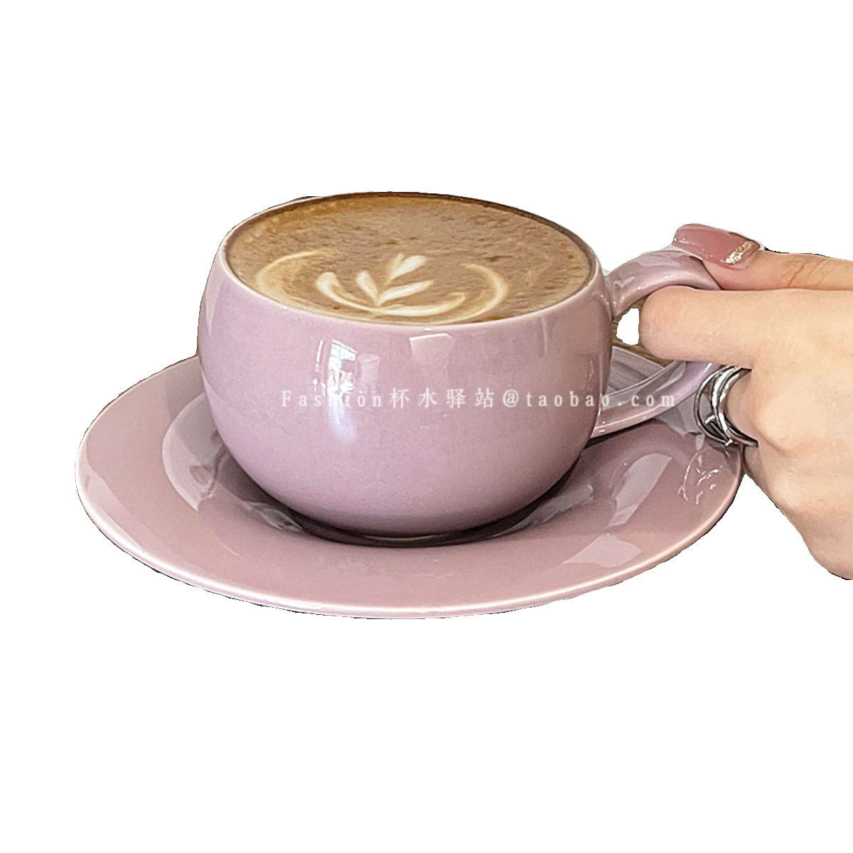 简约精致纯色蛋形咖啡杯碟陶瓷杯拿铁拉花杯下午茶餐具送礼伴手礼,淘宝优惠券,粉丝福利购,淘宝优惠卷