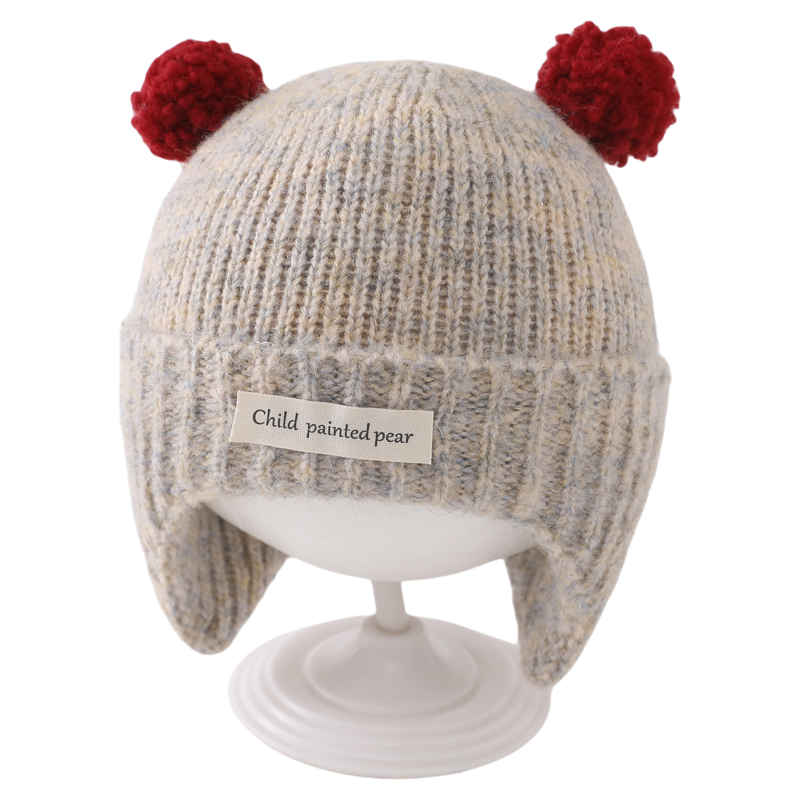 宝宝帽子秋冬季保暖加厚针织护耳帽男婴女儿童韩版简约防风毛线帽,淘宝优惠券,粉丝福利购,淘宝优惠卷