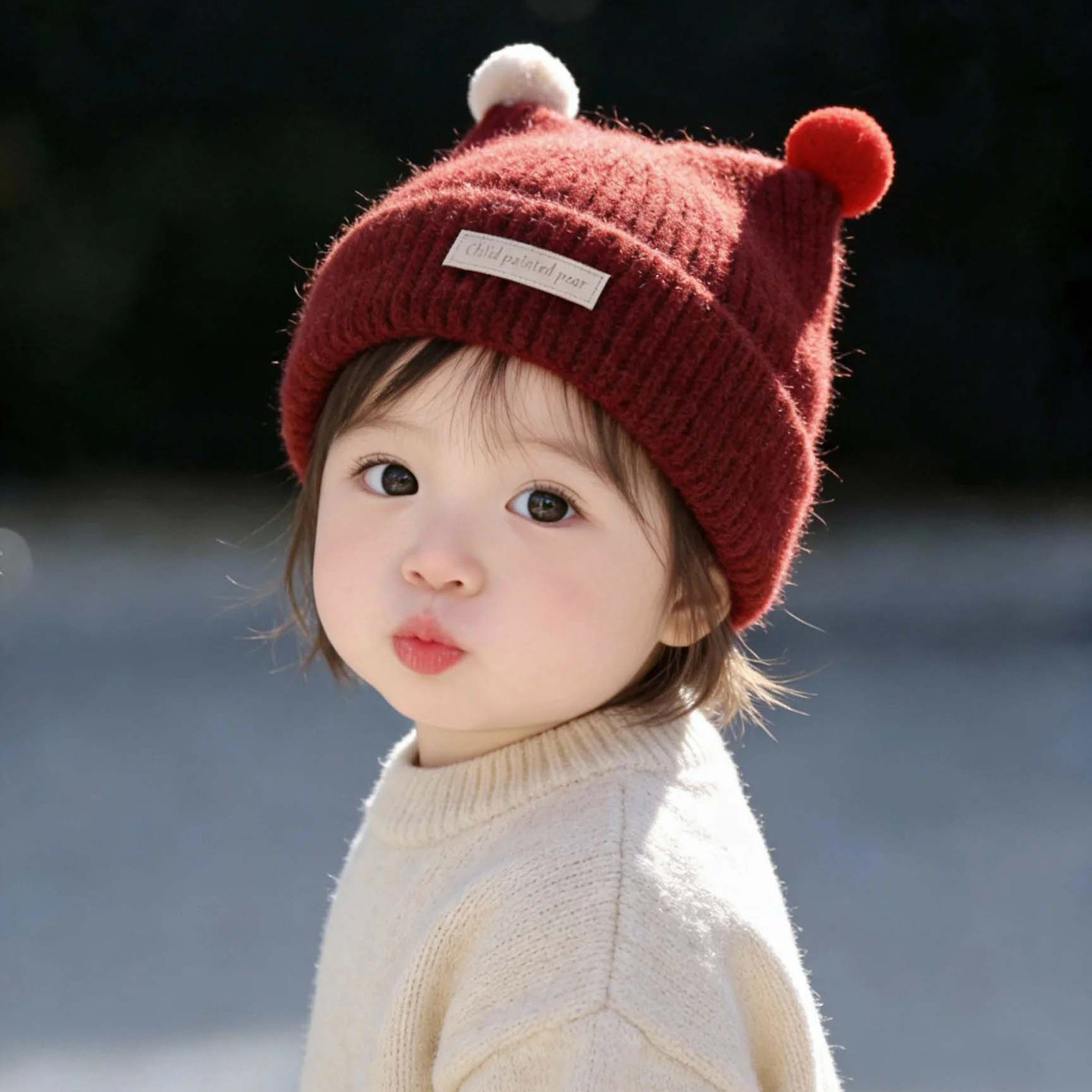 韩系儿童帽子秋冬季保暖加厚针织套头帽男婴女宝宝防风护耳毛线帽,淘宝优惠券,粉丝福利购,淘宝优惠卷