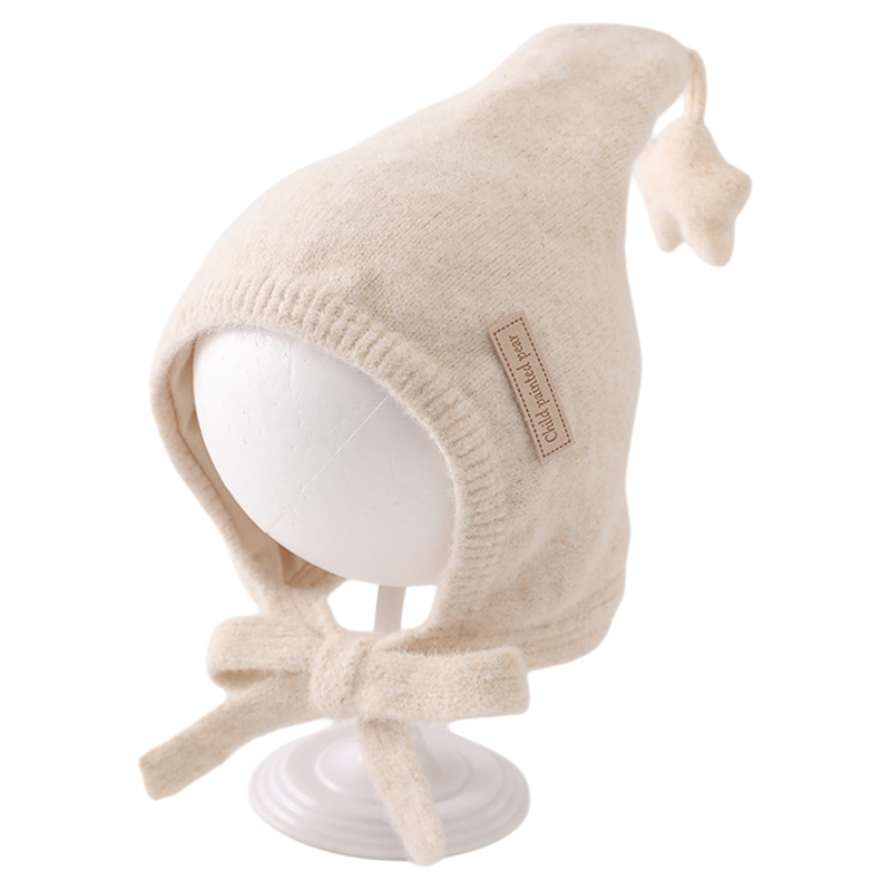 韩版星星儿童帽子秋冬季保暖加厚尖尖毛线帽男孩女宝宝防风护耳帽,淘宝优惠券,粉丝福利购,淘宝优惠卷
