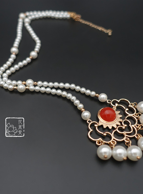 古风云纹贝珠宋制平安锁