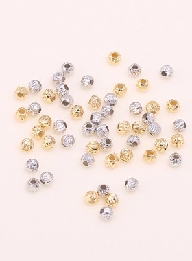 DIY配件材料S925纯银菠萝小金珠