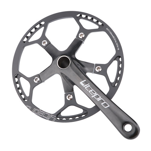 LP litepro折叠车中空一体曲柄牙盘412/SP8小轮自行车改装单盘片 - 图3