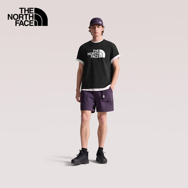 ເສື້ອຍືດແຂນສັ້ນ North Face ສໍາລັບຜູ້ຊາຍແລະແມ່ຍິງ, ຜ້າຝ້າຍບໍລິສຸດກິລາກາງແຈ້ງ breathable ຮູບແບບໃຫມ່ TheNorthFace|8GWB