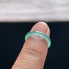 Natural A-grade ice-green jadeite ring