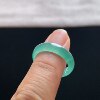 Natural A-grade ice species emerald lake aqua blue ring