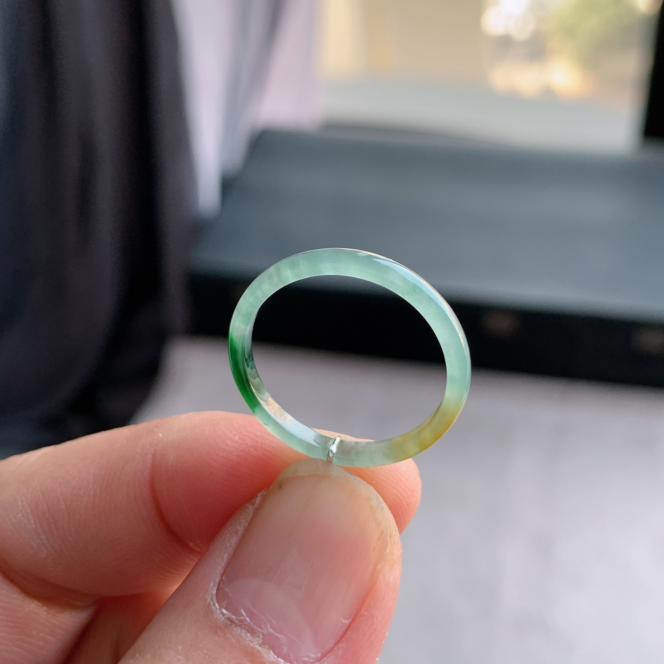 天然A货翡翠 冰糯种20号黄翡戒指指环戒圈10300900,淘宝优惠券,粉丝福利购,淘宝优惠卷