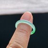 Natural A-grade ice-green jade ring