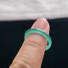 Natural A-grade ice denim blue jade plain ring