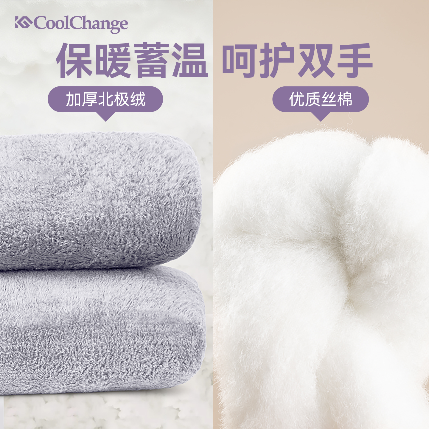 电动车手把套冬季加绒加厚保暖电瓶摩托车把套挡风防寒防水棉手套 - 图0