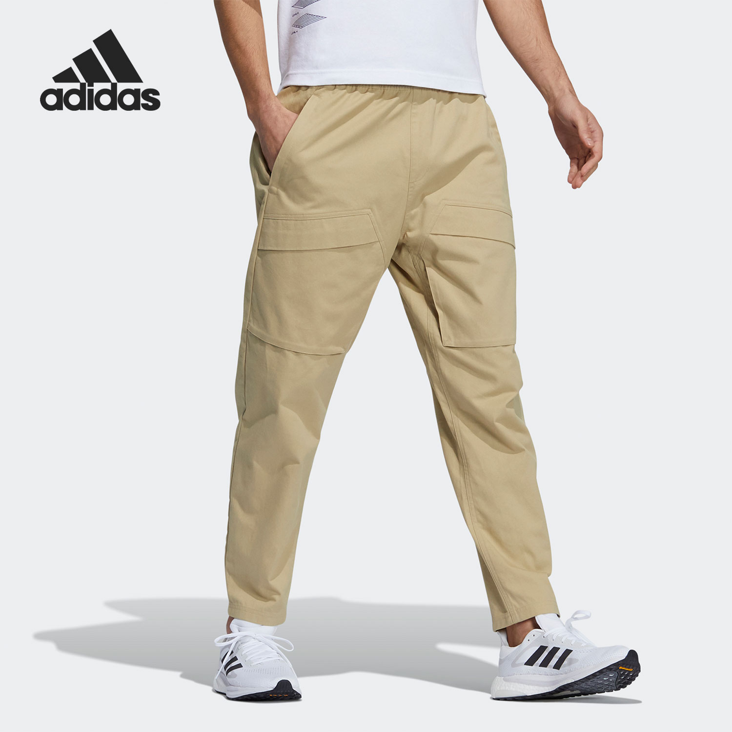 Adidas/阿迪达斯正品夏季新款男子休闲运动透气长裤 H39253 - 图1